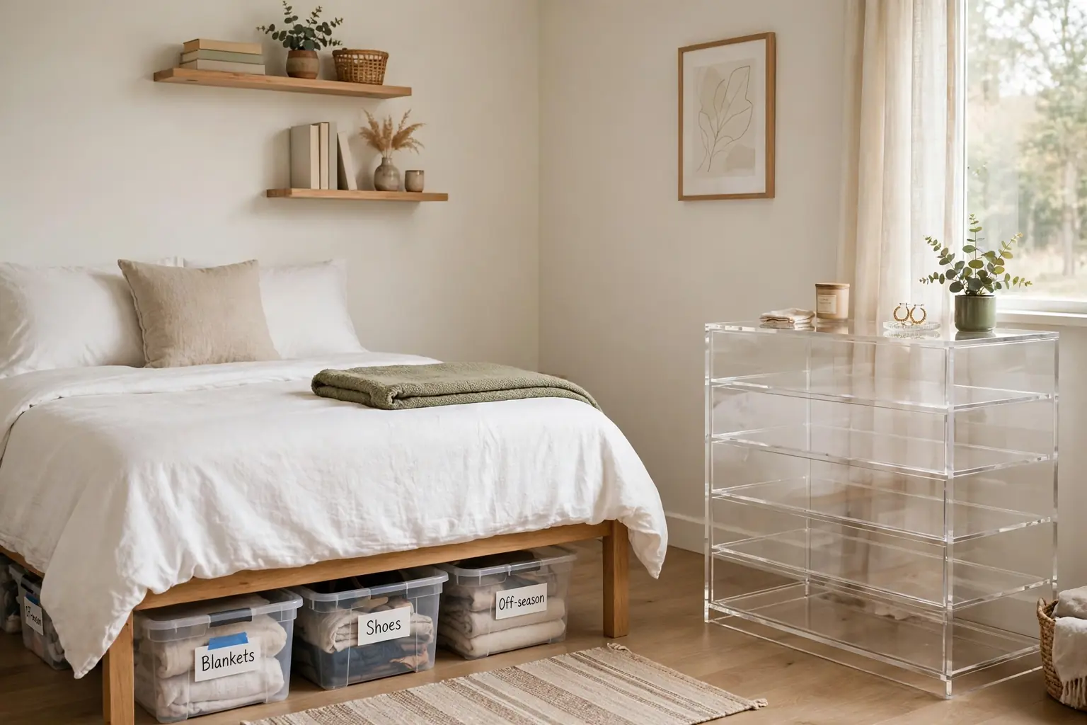 How to Organize a Small Bedroom and Make Better Use of Space