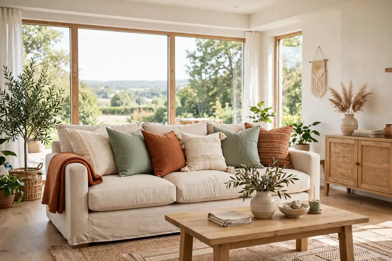 How to Arrange Throw Pillows on a Sofa for a Balanced Look