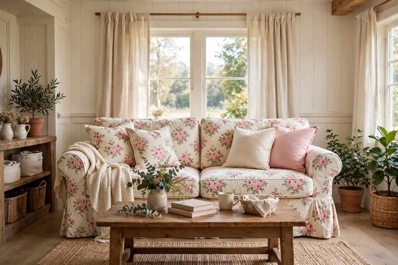 17 Floral Slipcover Ideas for a Fresh Cottage Look