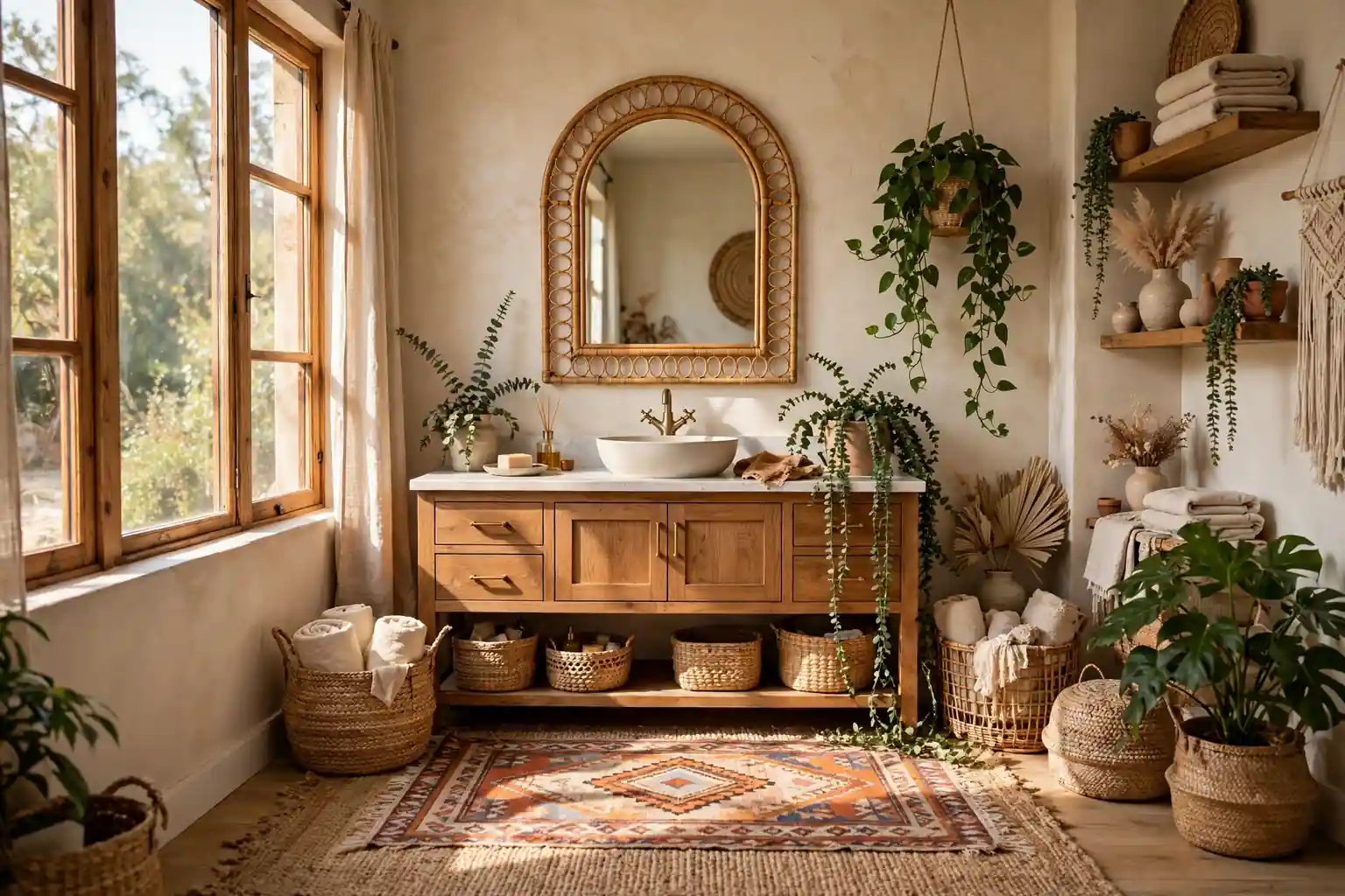 22 Boho Bathroom Decor Ideas to Make Your Next Refresh Easier