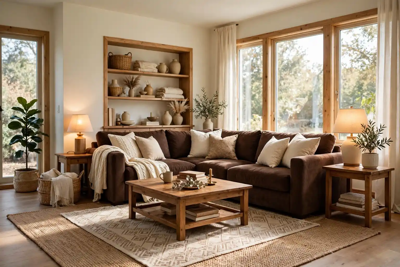 22 Brown and Cream Living Room Ideas for a Warm, Inviting Home