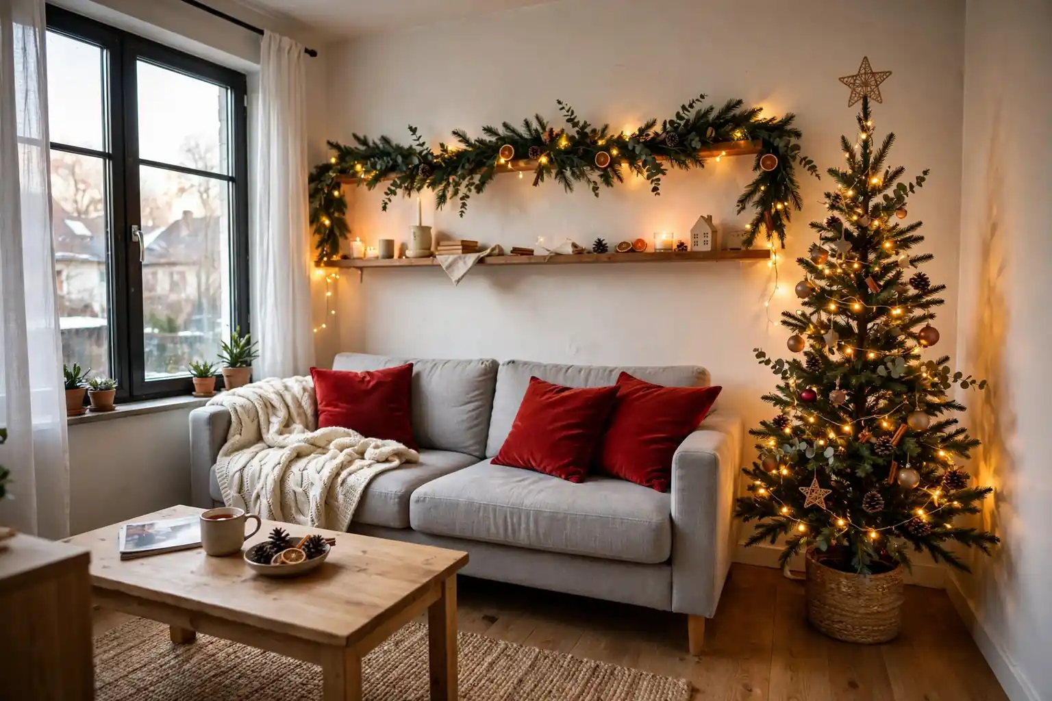 23 Christmas Decor Ideas for Living Room for Small Spaces