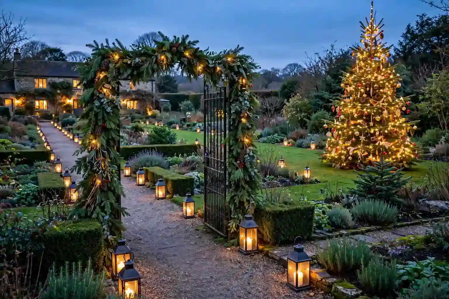 29 Christmas Garden Decoration Ideas for a Stylish Room That Works