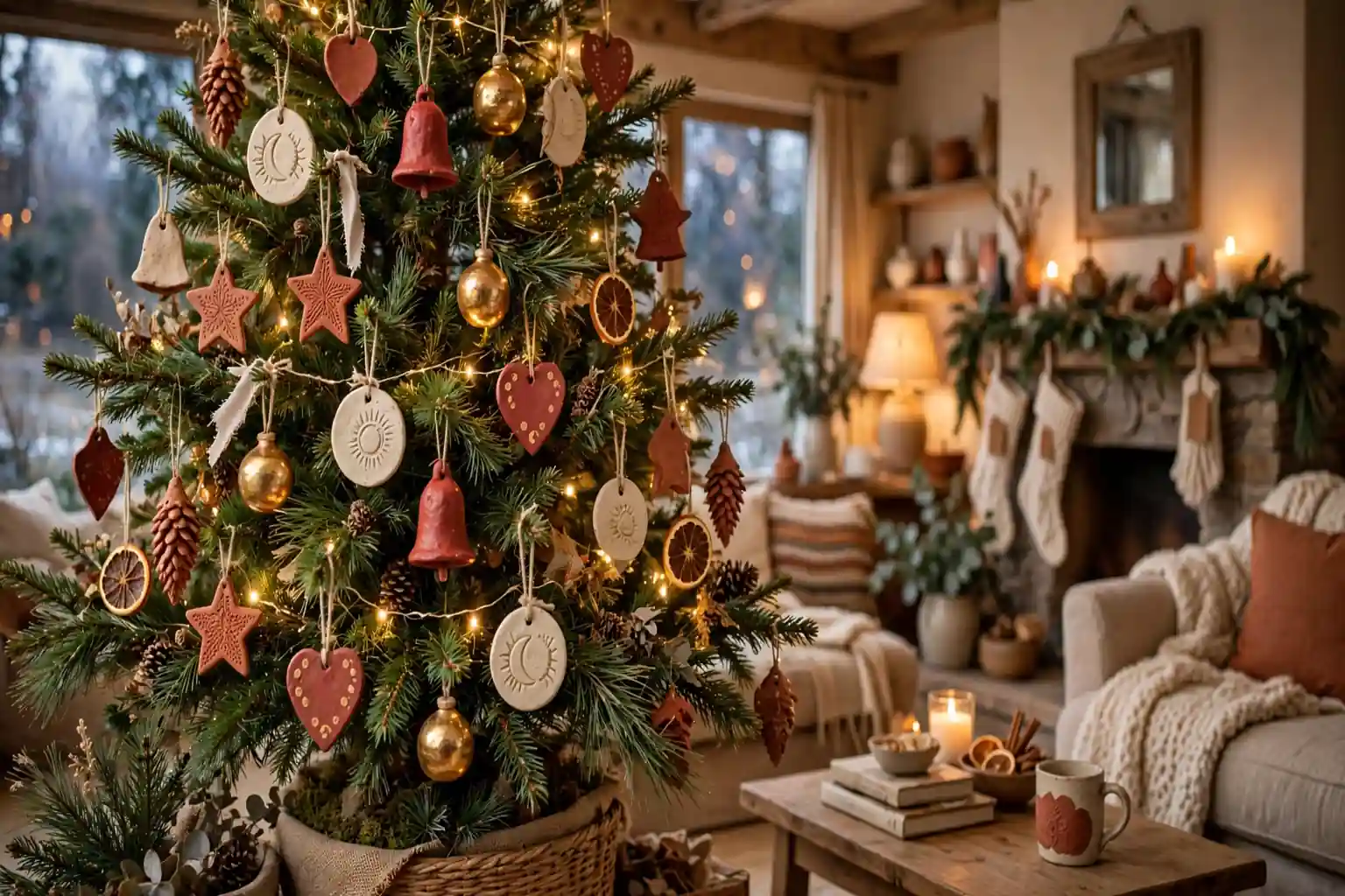 21 Clay Christmas Ornament Ideas to Make at Home