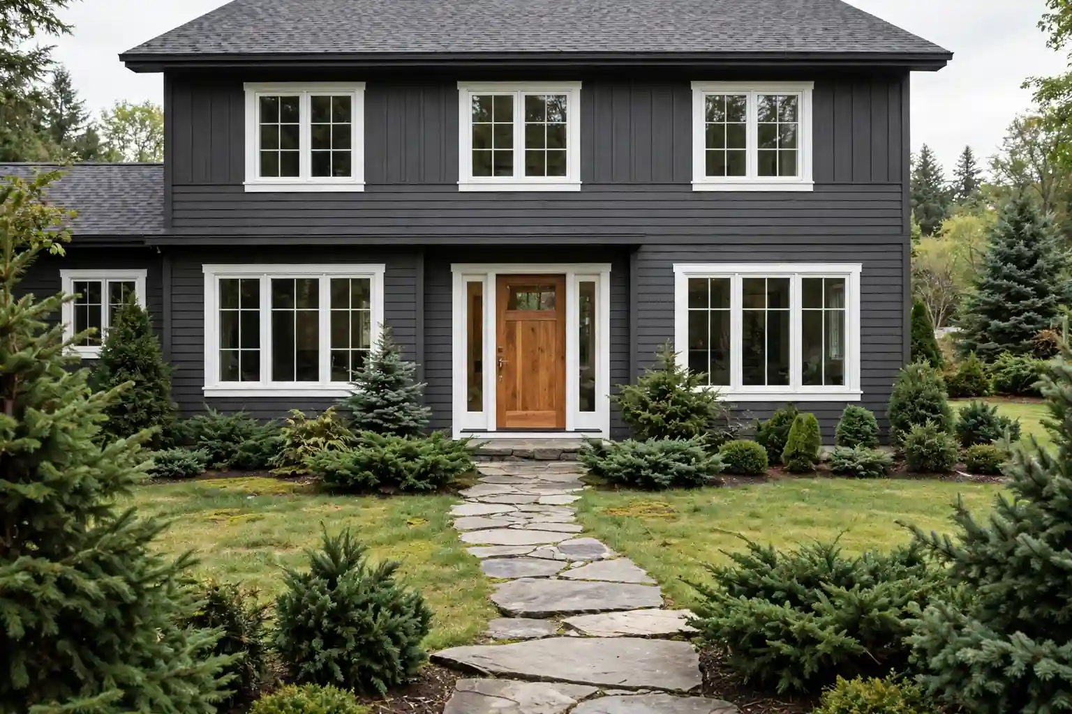 27 Dark Exterior House Color Schemes to Refresh Your Home’s Look