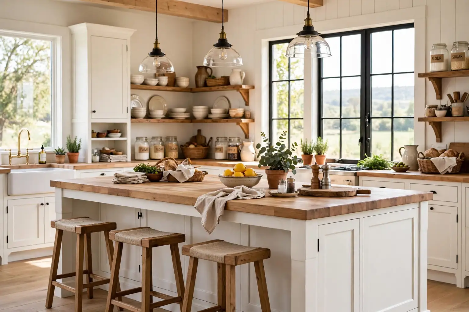 19 Farmhouse Kitchen Island Ideas with Practical Rustic Charm