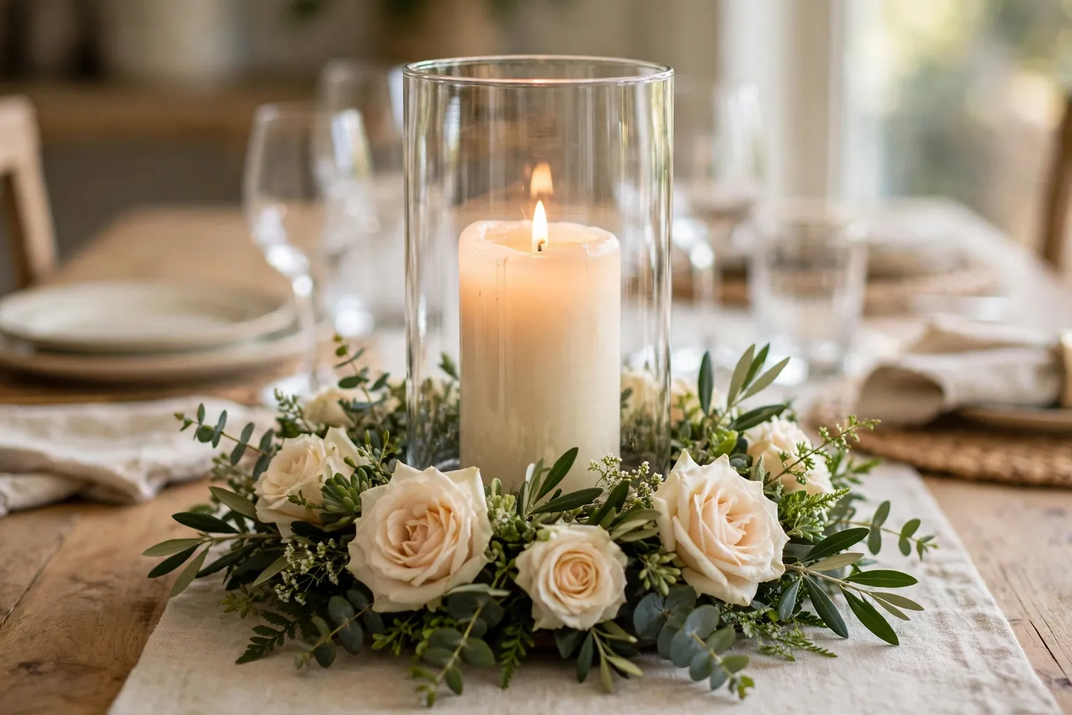 How to Make a Floral Candle Holder for Your Table