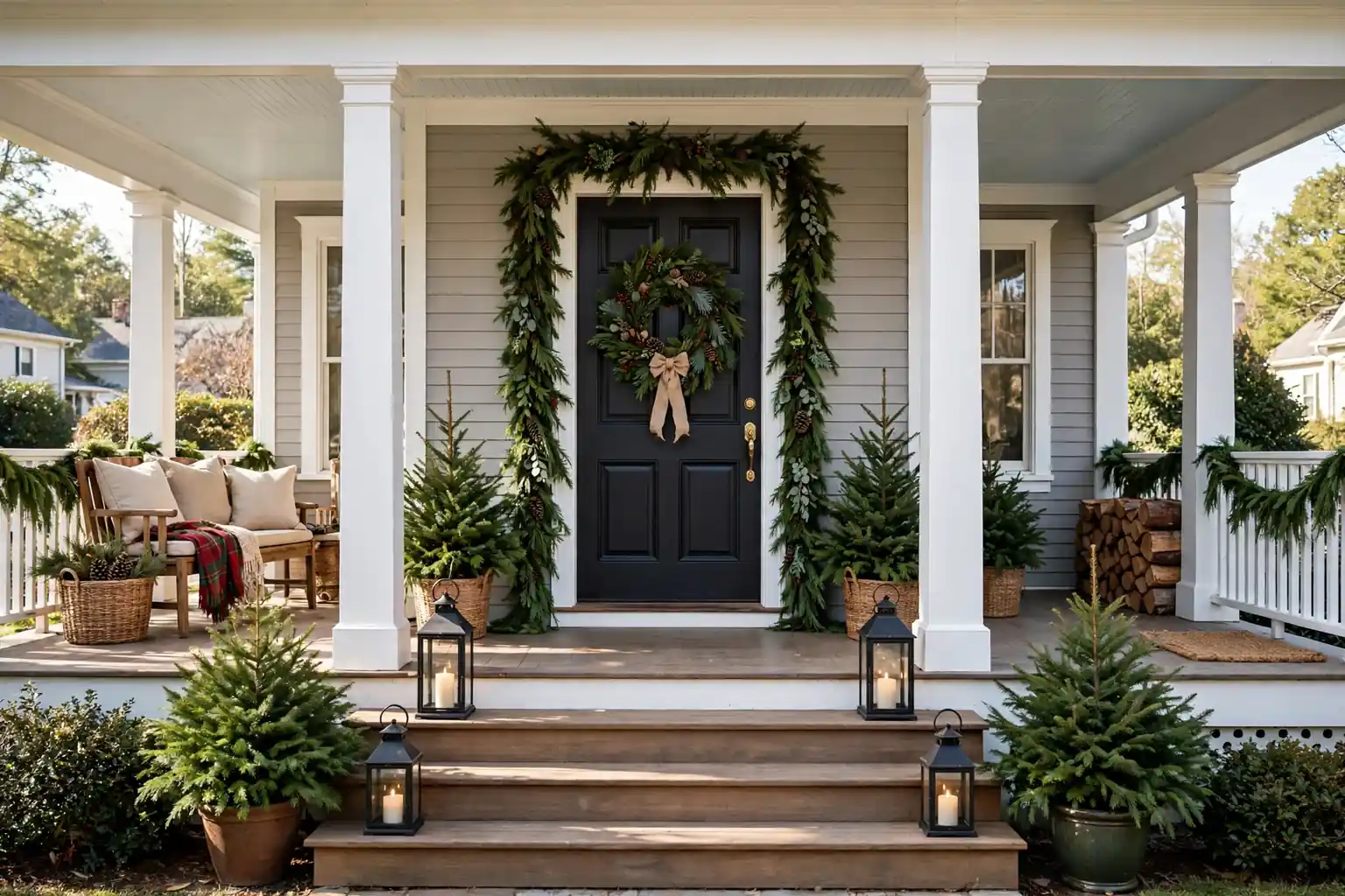13 Front Porch Christmas Decor Ideas to Make Your Next Refresh Easier
