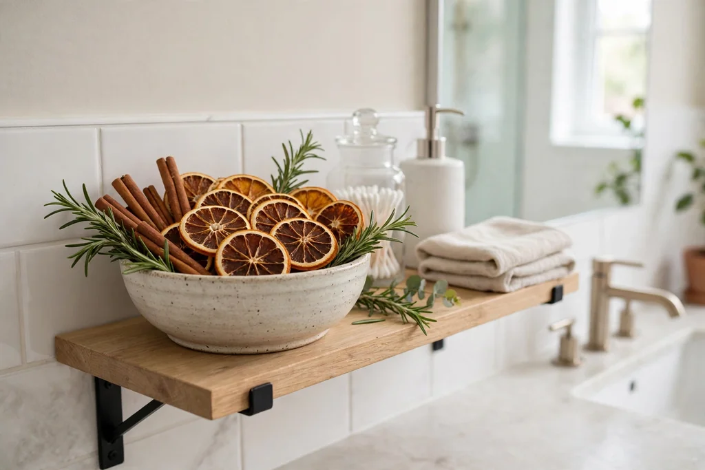 Bowl of dried orange slices
