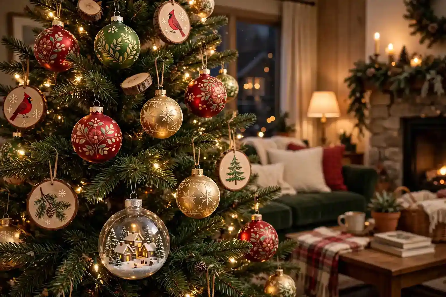 17 Hand Painted Christmas Ornament Ideas to Try