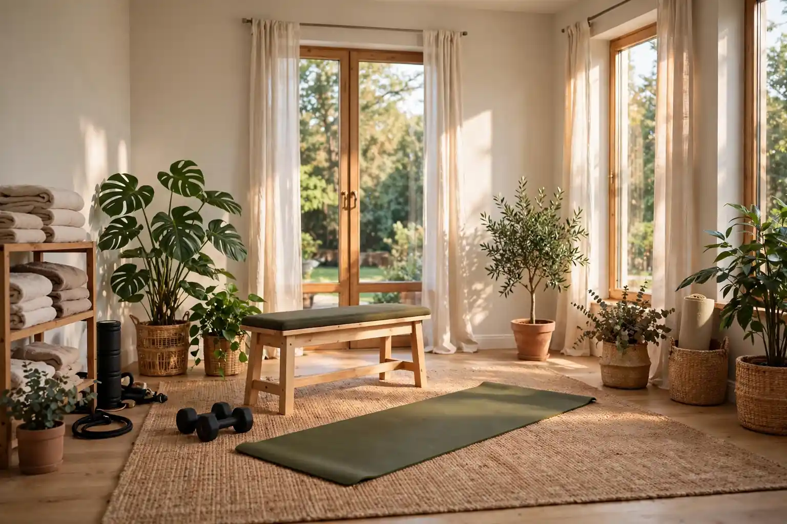 33 Home Gym Ideas for a Welcoming, Lived-In Look