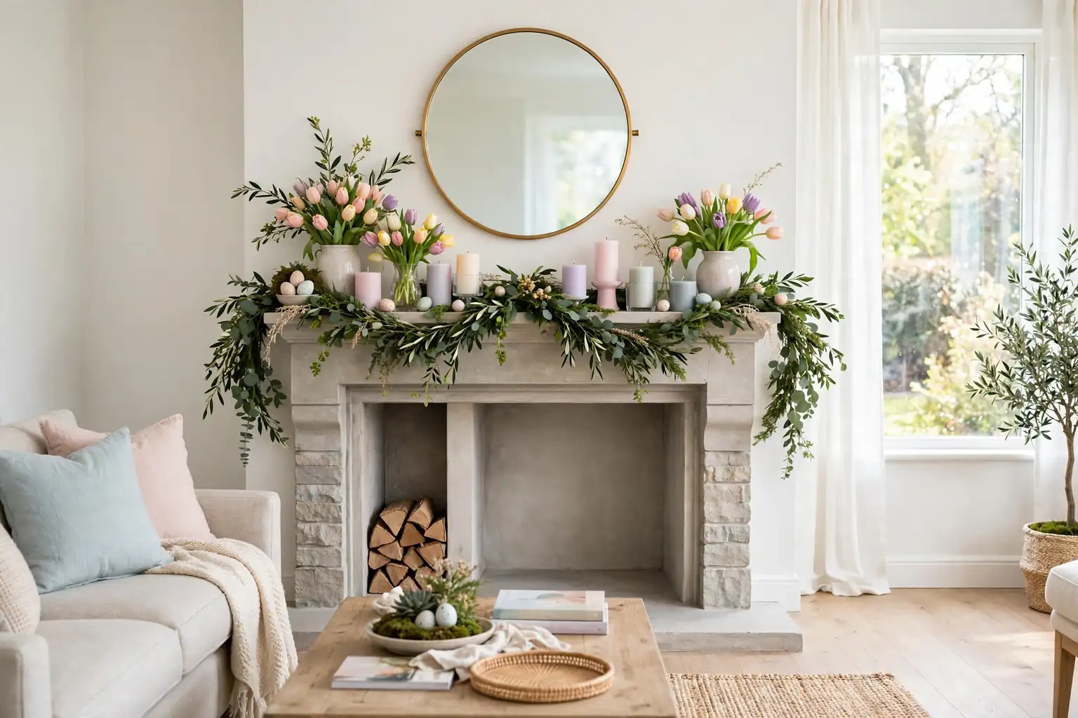 31 Ways to Decorate Your Fireplace Mantle for Spring