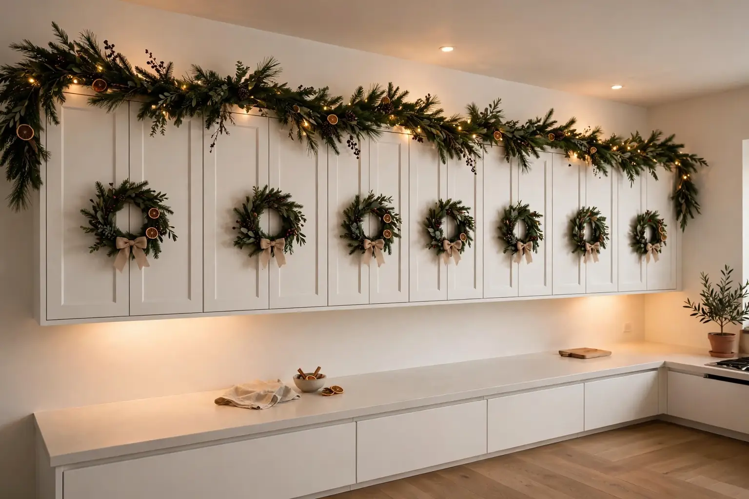 22 Kitchen Cabinet Decorating Ideas for Christmas for More Style