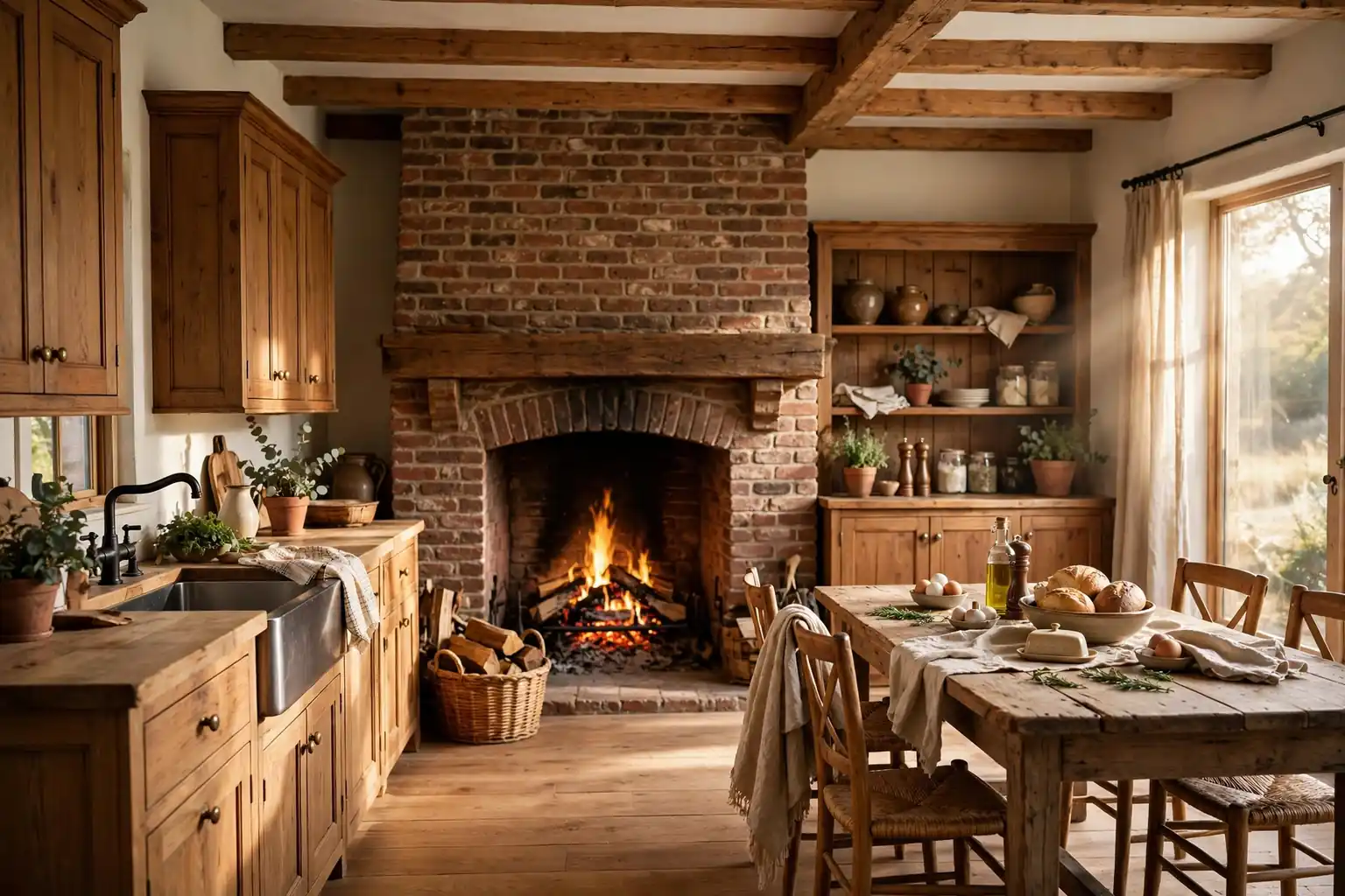 26 Kitchen Fireplace Ideas to Make Every Corner Count