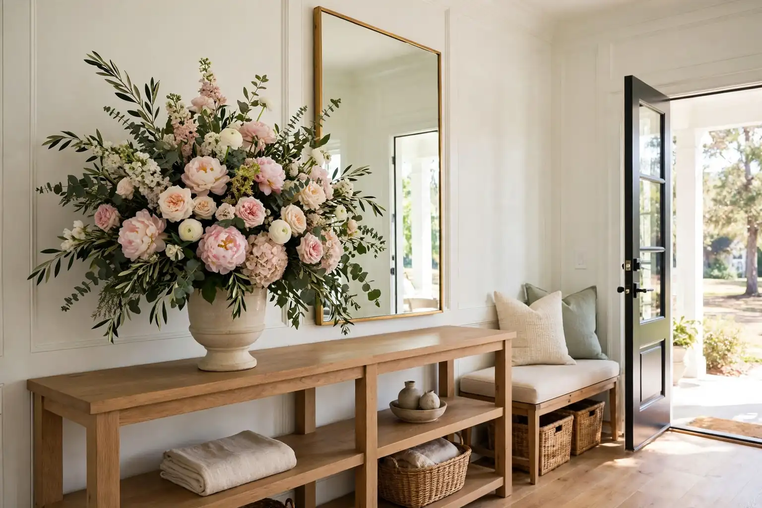 17 Large Flower Arrangement Ideas for Tables and Entryways