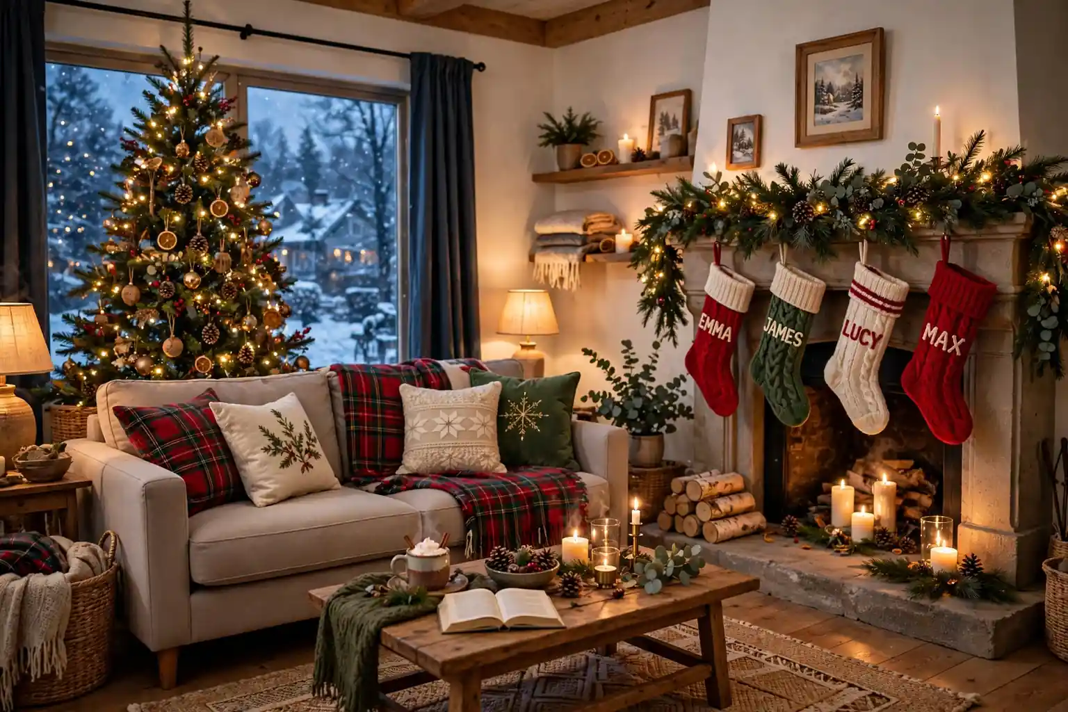 27 Living Room Christmas Decor Ideas for a Welcoming Holiday Space