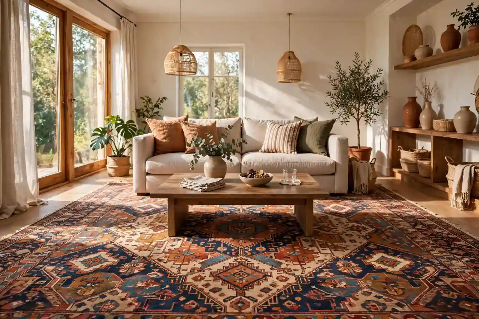 32 Living Room Rug Ideas to Bring More Personality Home