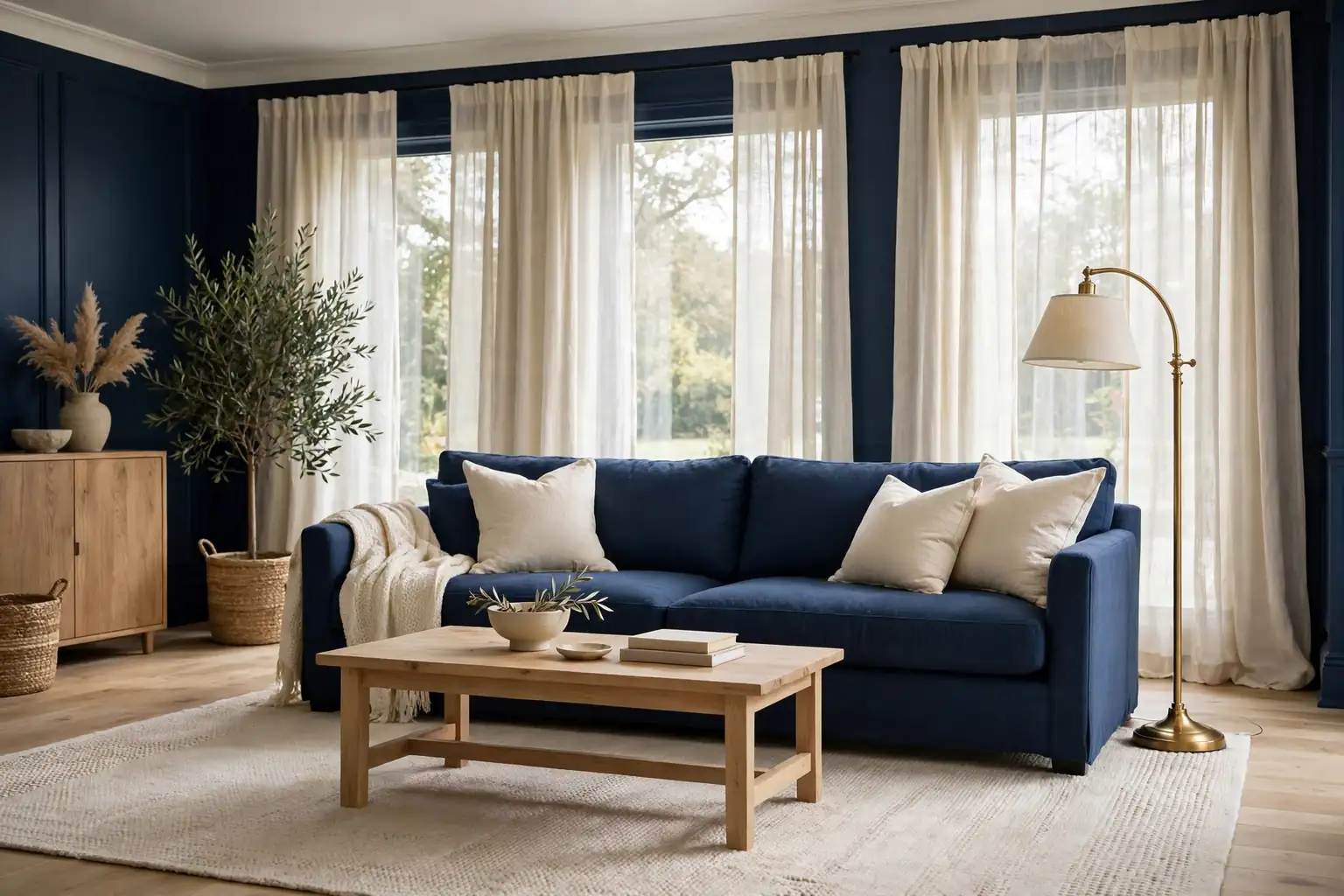 29 Navy Blue Living Room Decor Ideas That Bring Practical Style Home