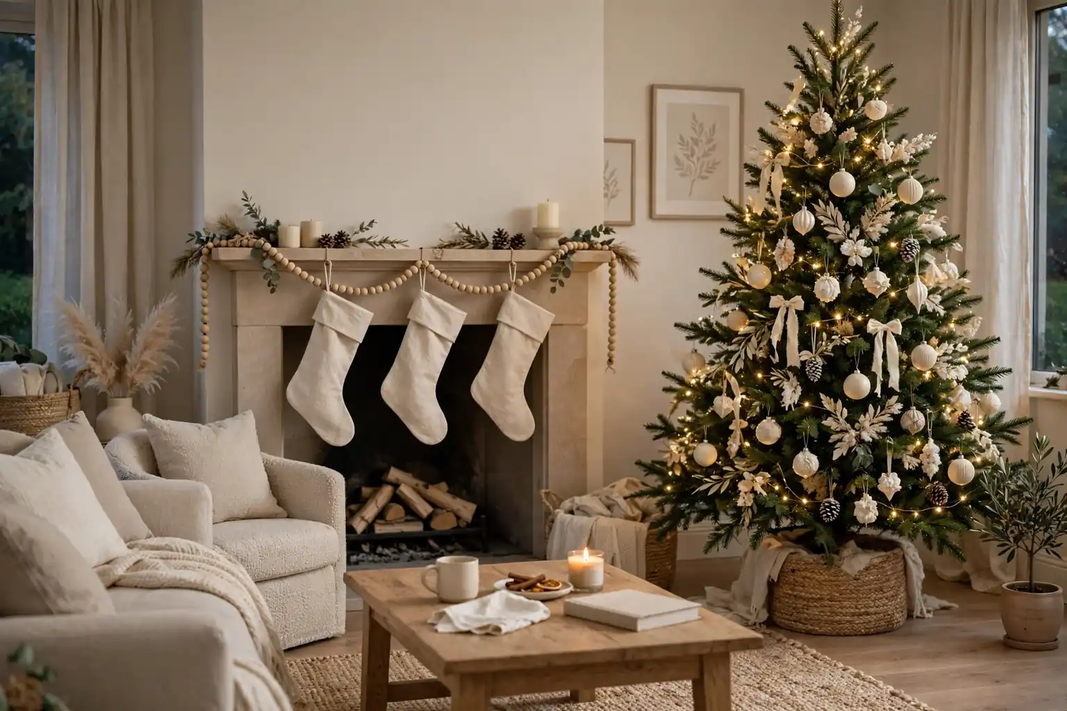 21 Neutral Christmas Decor Ideas for a Calm Holiday Home