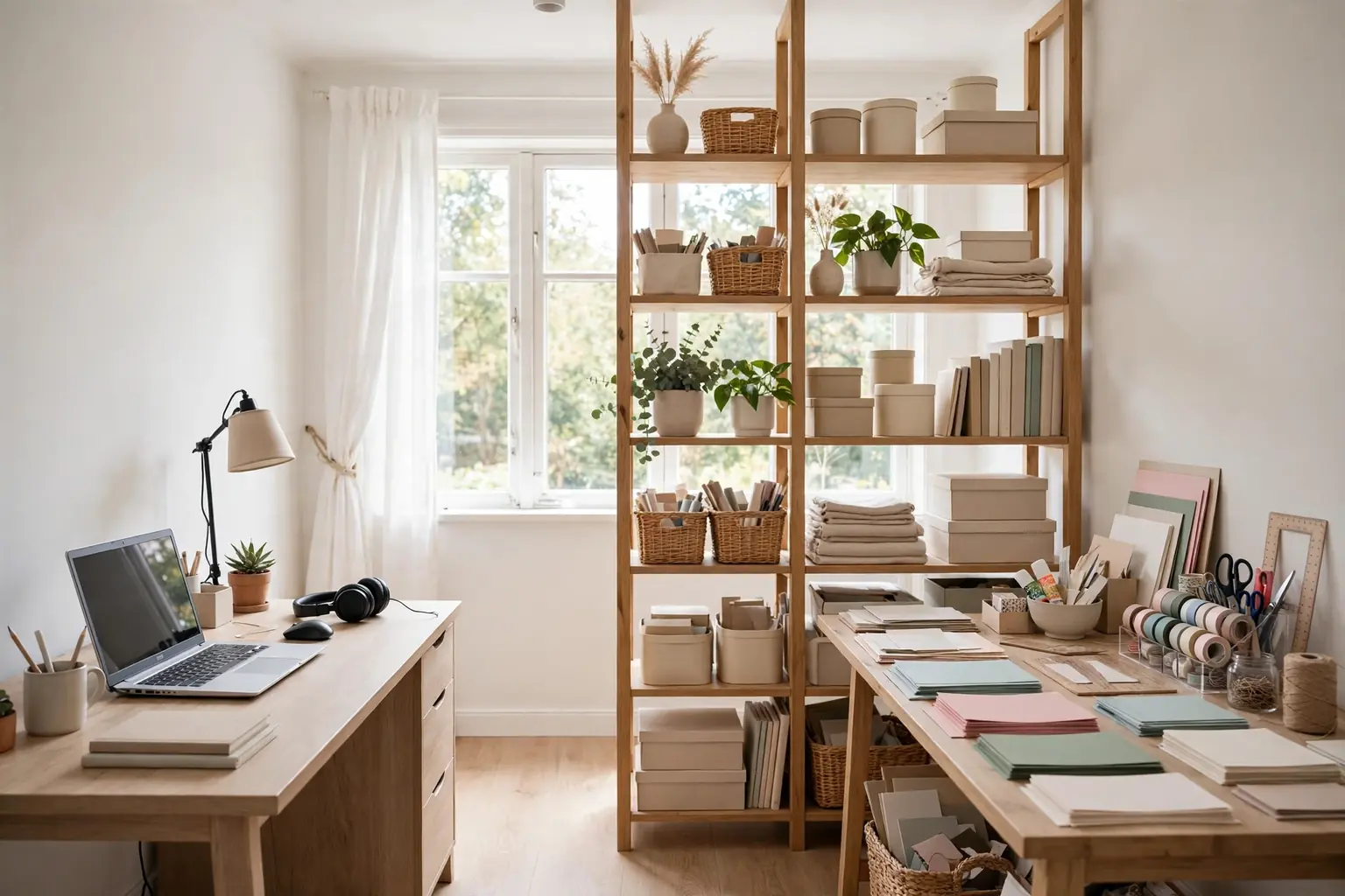 19 Office and Craft Room Ideas for a Shared Workspace