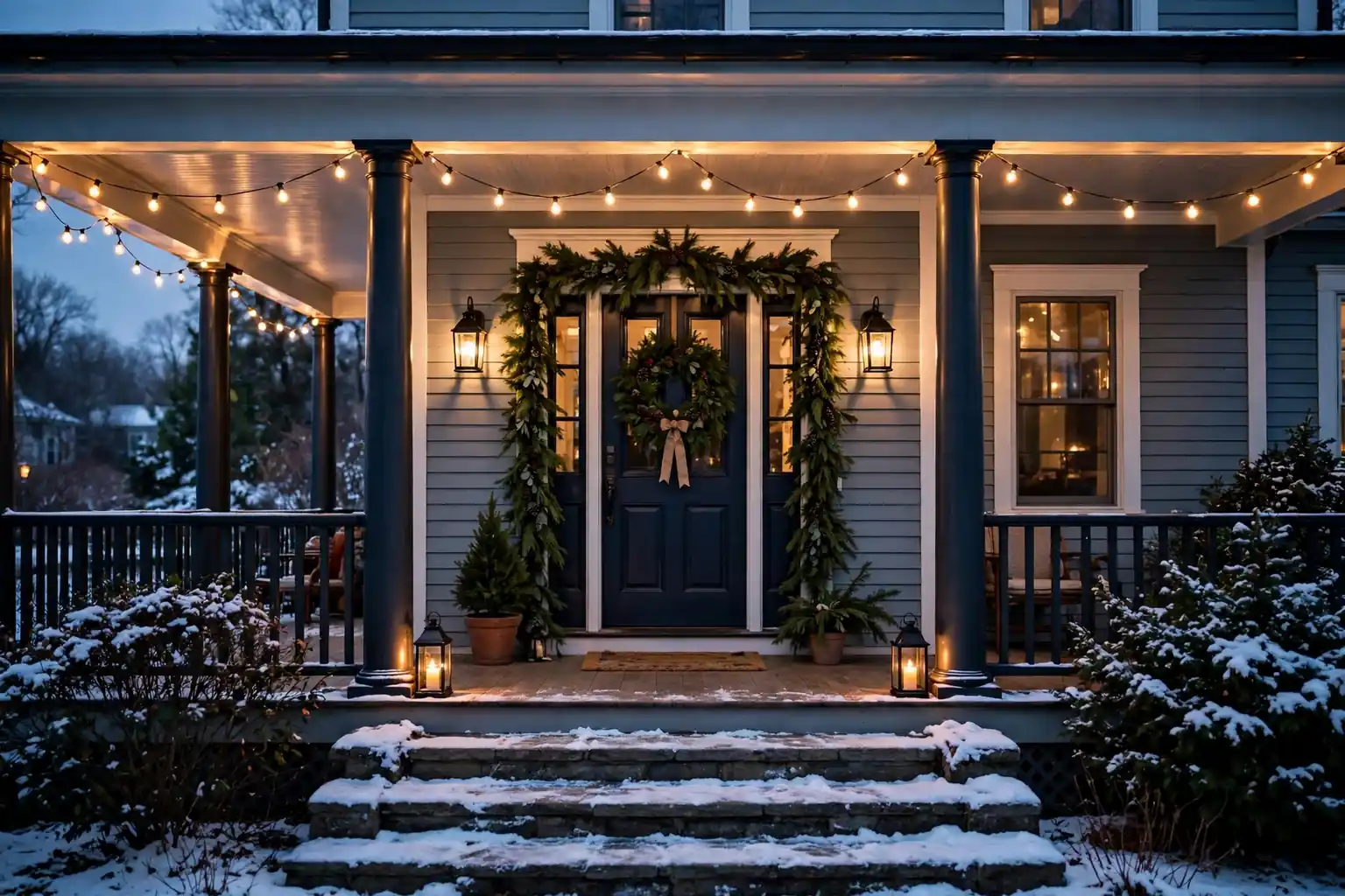 16 Outdoor Christmas Decor Ideas for a Welcoming, Lived-In Look