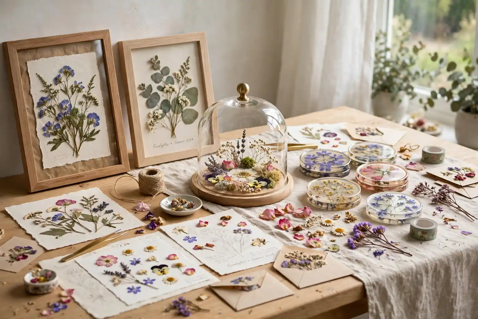 21 Pressed Flower Crafts for Handmade Home Decor