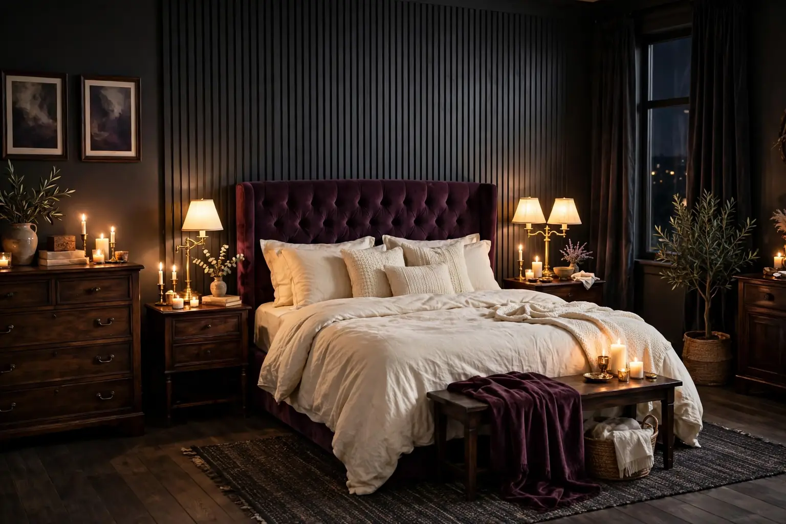 33 Romantic Dark Bedroom Ideas for a Welcoming, Lived-In Look