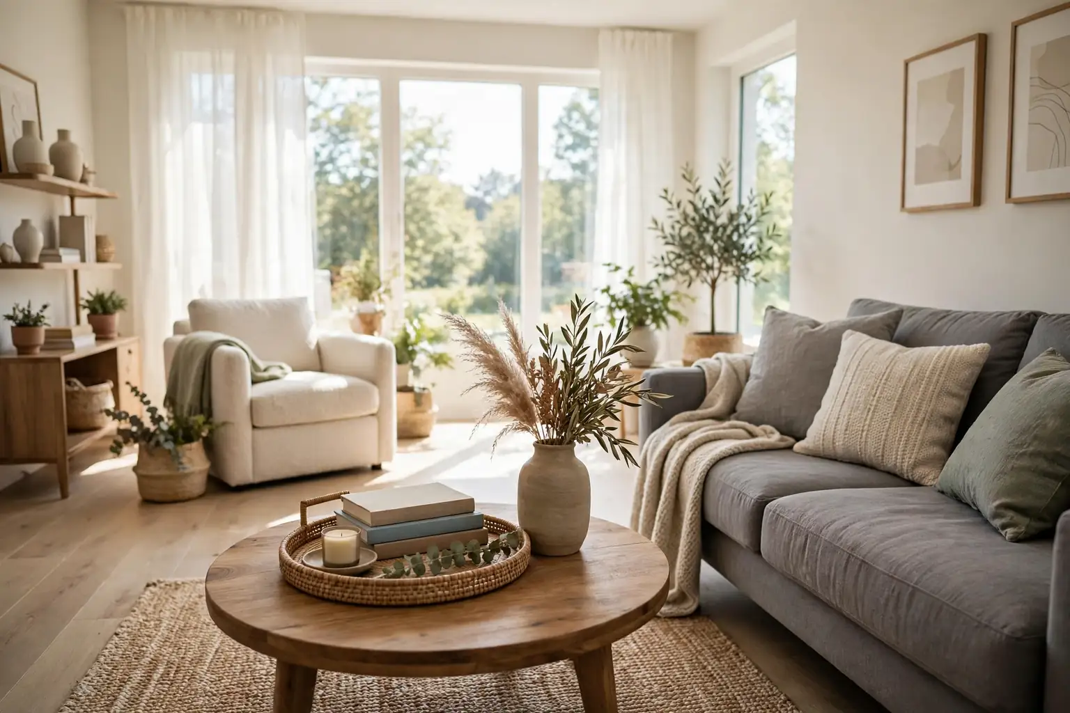 22 Round Coffee Table Styling Ideas to Make Any Room Feel Cozier