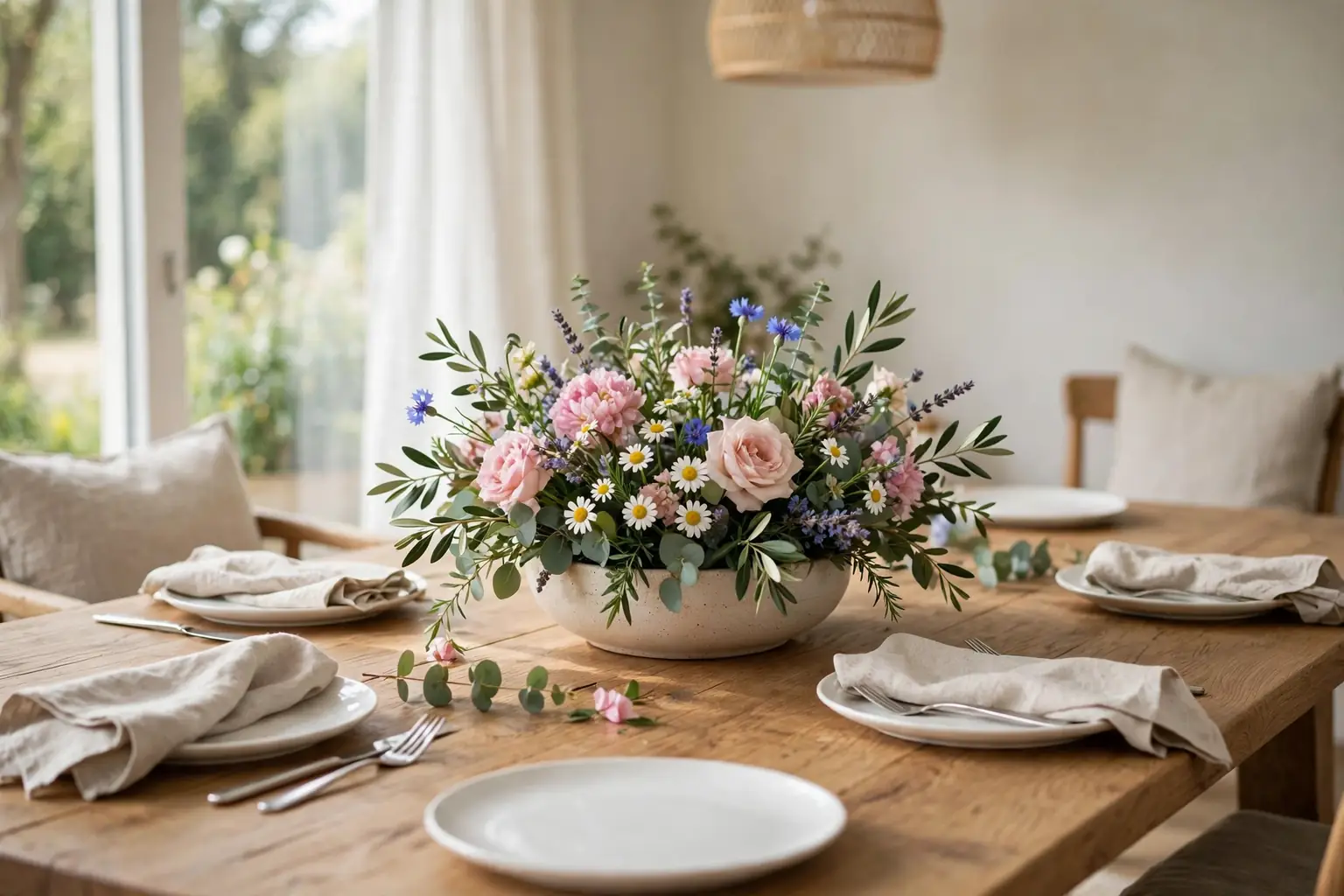 21 Simple Flower Centerpieces You Can Arrange at Home