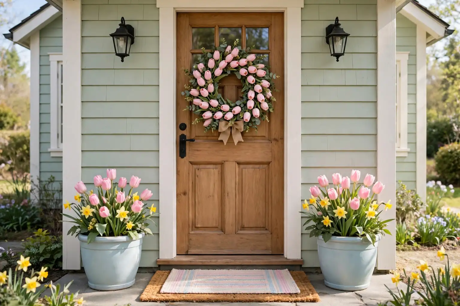 22 Ways to Create Spring Front Door Decor