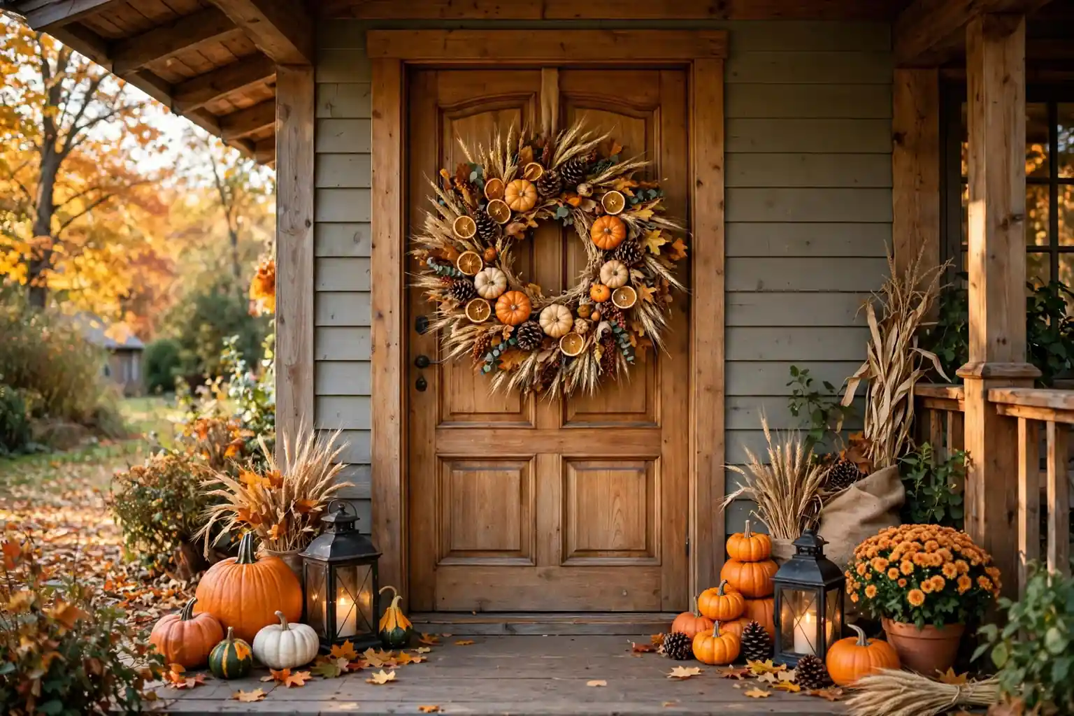 19 Thanksgiving Wreath Ideas for a Warm Seasonal Welcome