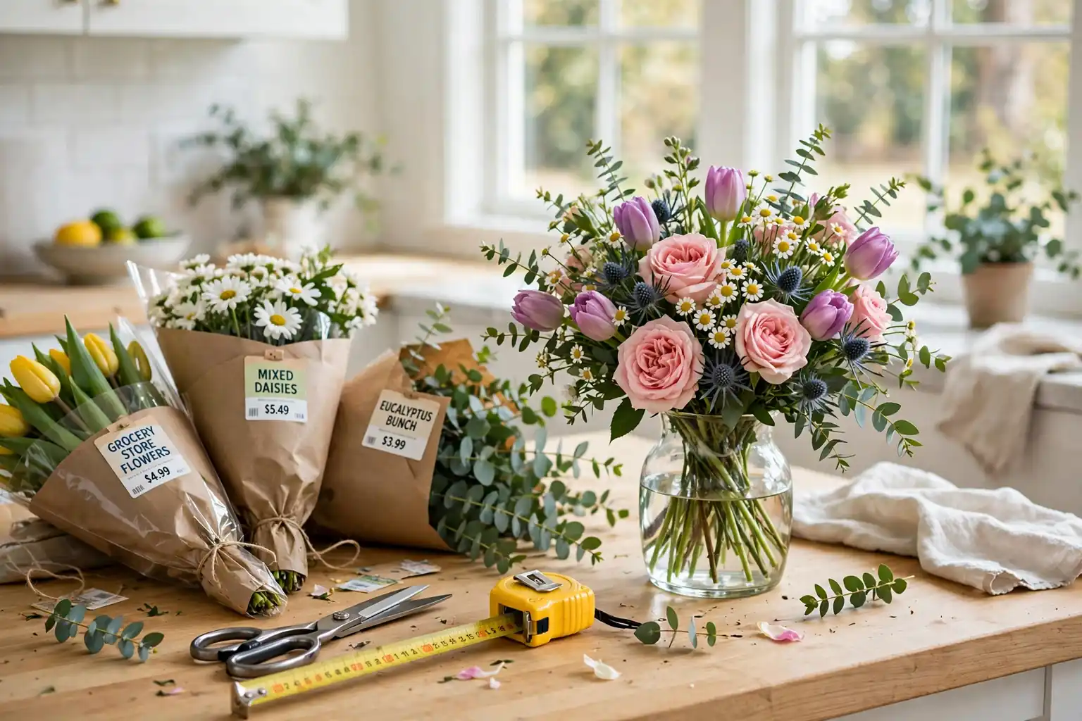 How to Make Beautiful Flower Arrangements with Trader Joe’s Flowers